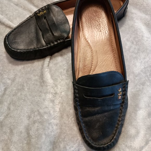 Ralph Lauren Belen Black Leather Driver Loafer - Picture 4 of 15